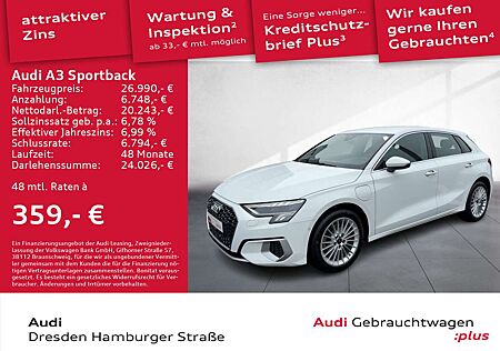 Audi A3 40TFSI e Advanced LED Navi S tronic