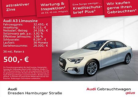 Audi A3 30 TFSI advanced LED Panorama AHZV