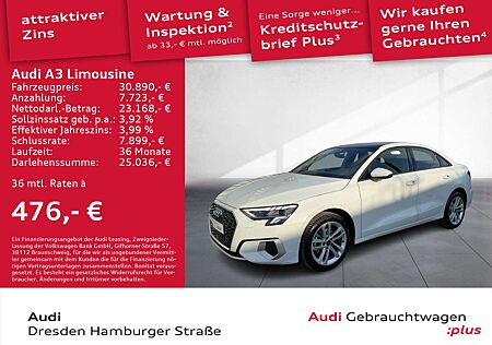 Audi A3 30 TFSI advanced LED Panorama AHZV