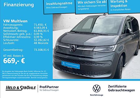 VW T7 Multivan Volkswagen GOAL 1.5 eHybrid 4M LÜ AHK PANO 5J.GAR.