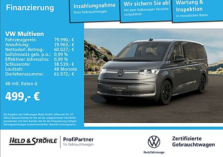 VW T7 Multivan Volkswagen GOAL 1.5 eHybrid DSG 4M LÜ AHK PANO