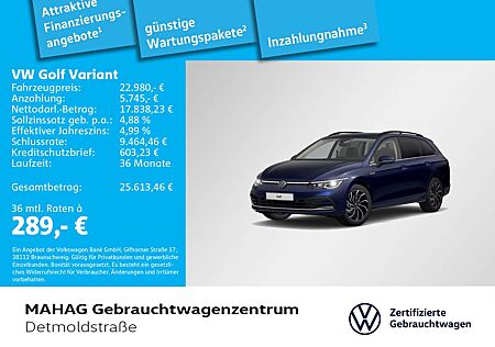 VW Golf Variant Volkswagen Golf VIII Variant 1.5 TSI STYLE Navi LED+ Kamera