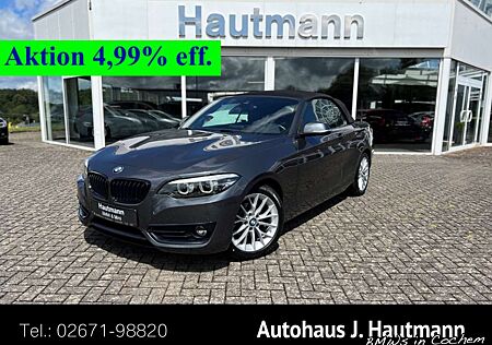 BMW 218 i Cabrio Sport Line *1.HAND*LEDER*BUSINESS*