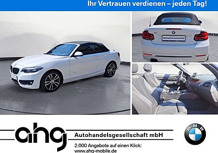 BMW 220 i Steptronic Cabrio Sport Line Aut. Klimaaut.