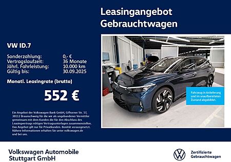 VW ID.7 Volkswagen Tourer Navi Kamera LED AHK ACC SHZ