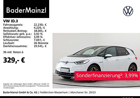 VW ID.3 Volkswagen Pro Family Pano Navi Kamera ACC Matrix SHZ