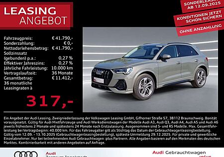 Audi Q3 35 TFSI S line LED AHK ACC NAVI Optik-schwarz