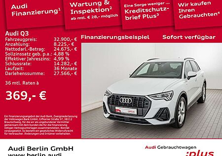 Audi Q3 S line 35 TFSI S tr. AHK LED RFK NAVI VIRTUAL