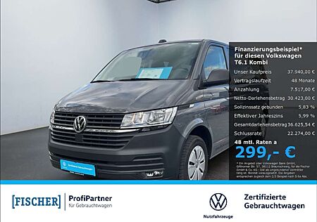 VW T6 Transporter Volkswagen T6.1 Kombi 2.0TDI DSG lang LR SHZ GRA PDC vorn & hinten Klima