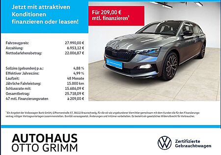 Skoda Scala 1.5 TSI Monte Carlo DSG LED Navi Pano