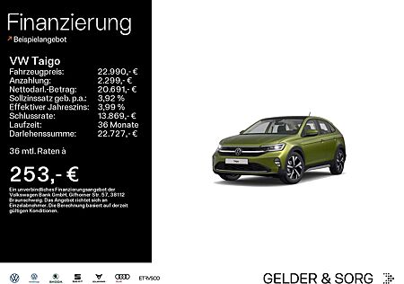 VW Taigo Volkswagen Style 1.0 TSI Matrix*AHK*Digital*Pano*DAB+