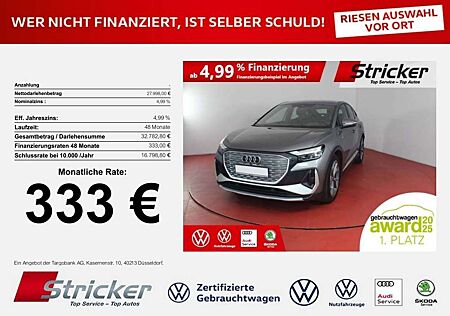 Audi Q4 e-tron Sportback S-Line 40 333,-ohne Anzahlung Navi Kame