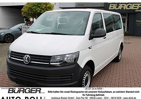 VW T6 Kombi Volkswagen lang 2.0 TDI 9 Sitze Navi AHK Klima PDC v+h Temp