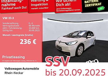 VW ID.3 Volkswagen Pro Automatik LED Navi Klima uvm