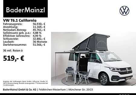 VW T6 Volkswagen .1 California Beach 2.0 TDI DSG Stdhz Kamera