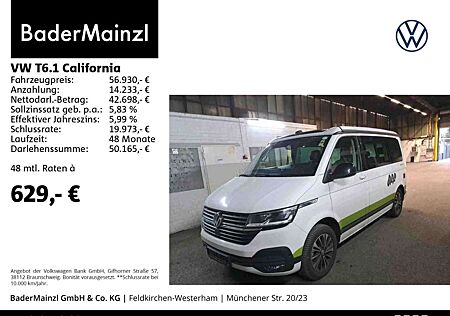 VW T6 Volkswagen .1 California Beach 2.0 TDI DSG Stdhz Kamera