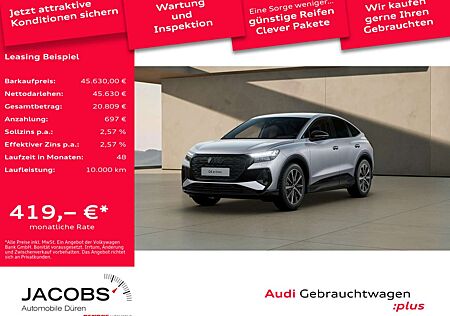 Audi Q4 e-tron Sportback 45 S line/0,25/Black+/Matrix/Wärmepumpe