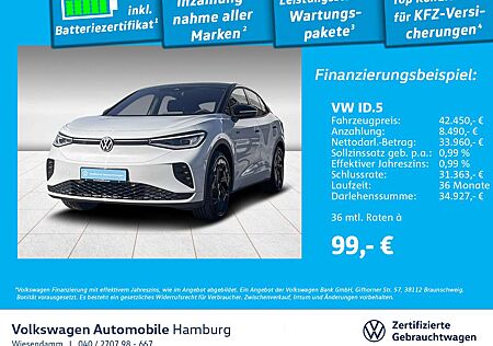 VW ID.5 Volkswagen GTX WÄRMEPUMPE/AHK/LED/PANO/HUD/ACC