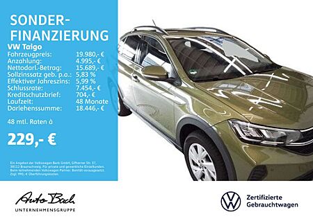 VW Taigo Volkswagen 1.0 TSI "Life" LED Climatronic Sitzhzg Dig