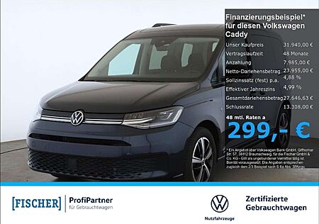 VW Caddy Volkswagen 1.5TSI Life LED AHK Carplay SHZ PDC Panoramad. Vor