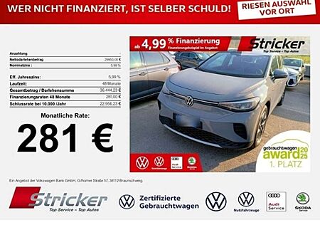 VW ID.4 Volkswagen Pro Performance 150/77 281,-ohne Anzahlung Navi A