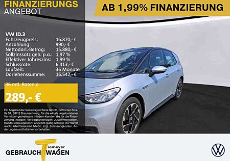 VW ID.3 Volkswagen PRO LM18 NAVI WÄRMEPUMPE PDC+