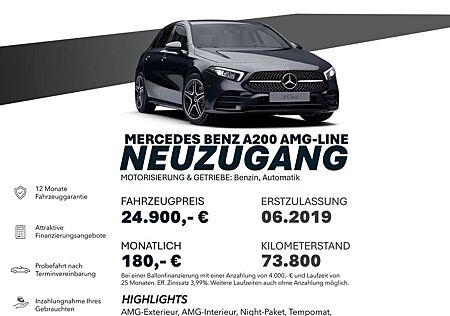 Mercedes-Benz A 200 AMG-LINE/NIGHT/RÜCKFAHRK/SITZH/ Sportp.