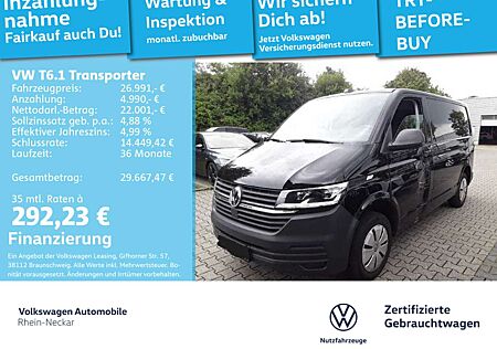 VW T6 Transporter Volkswagen T6.1 Transporter T6.1 Kasten LED Komfort Plus-Paket uvm