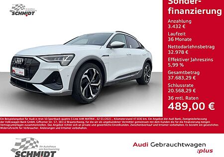 Audi e-tron 50 Sportback quattro S Line AHK MATRIX