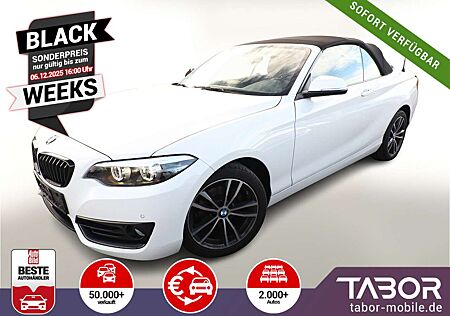 BMW 218i 218 Cabriolet Sport Line LED Nav SHZ PDC Temp