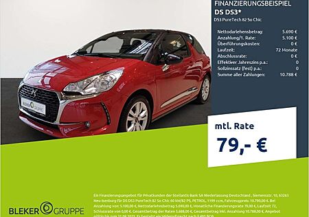DS Automobiles DS 3 PureTech 82 So Chic