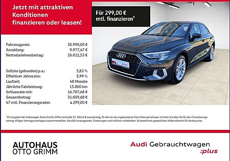 Audi A3 Sportback 40 TFSI e advanced LED AZV