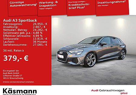 Audi A3 S line 35 TFSI AHK LED NAV KAM SHZ