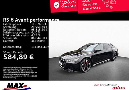 Audi RS6 Avant PERFORMANCE 4.0 TFSI QU MATRIX+PANO+KA
