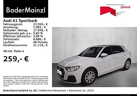 Audi A1 25 TFSI S tronic Carplay SHZ Virtua