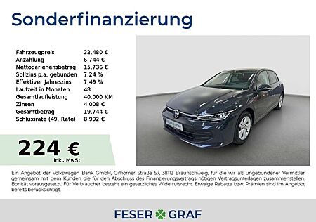 VW Golf Volkswagen VIII Life 1.5 TSI 85 kW 6-Gang ACC LED Navi