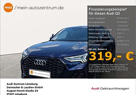Audi Q3 Sportback 35 1.5 TFSI S line Alu LED AHK Stan