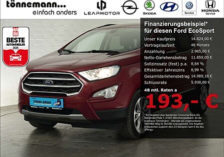 Ford EcoSport TITANIUM ECOBOOST+NAVI+KEYLESS+SCHIEBEDACH+SITZ-/L