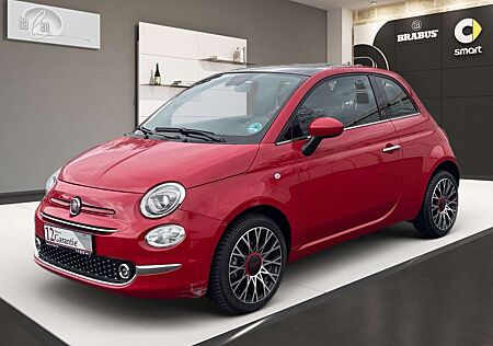 Fiat 500 Red Panoramadach Apple CarPlay Navi PDC