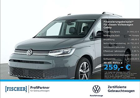 VW Caddy Volkswagen 1.5TSI DSG Style LED STHZ Navi SHZ Rear View ACC