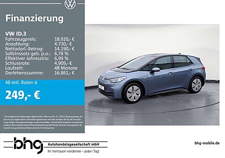 VW ID.3 Volkswagen Pro *LEASINGAKTION AB 339,-- MTL 48 MON./10