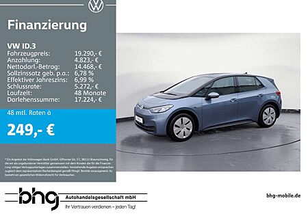 VW ID.3 Volkswagen Pro *LEASINGAKTION AB 339,-- MTL 48 MON./10