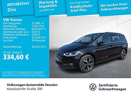 VW Touran Volkswagen 2.0 TDI DSG Highline ACC LED Navi Sitzhzg