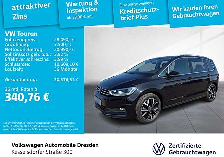 VW Touran Volkswagen 2.0 TDI DSG Highline ACC LED Navi Sitzhzg