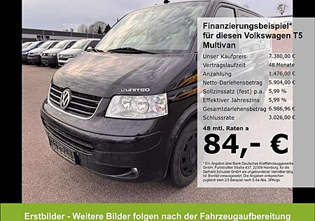 VW T5 Multivan Volkswagen UNITED 2.5TDI*AHK Tempo Navi SHZ PDC