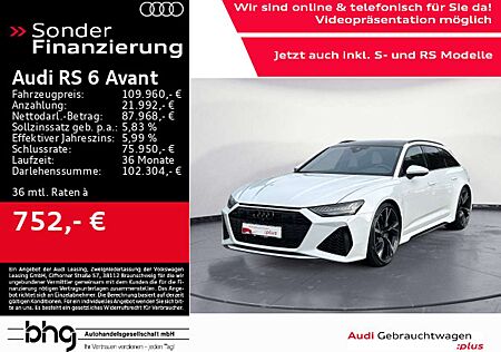 Audi RS6 Avant 4.0 TFSI quattro tiptronic Anhängevor.