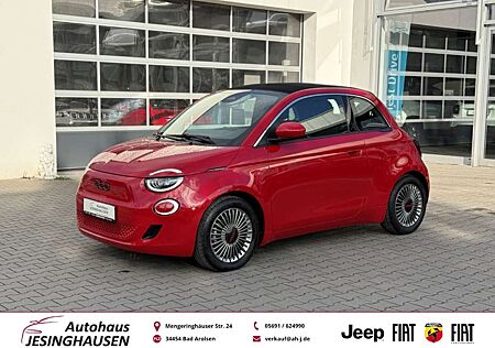 Fiat 500E RED Cabrio+Rückfahrkam+Navi+Sitzheiz.+LED