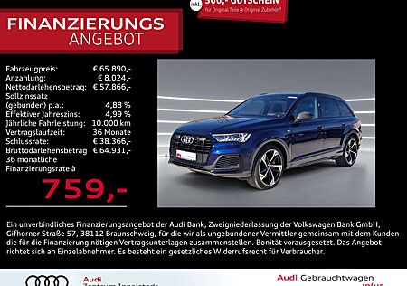 Audi Q7 60 TFSI e S line LASER AHK Pano 22" B&O-Adv.