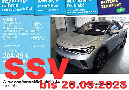 VW ID.4 Volkswagen Pure 125kW GAR2030 Navi PDC IQ Light Wärmep