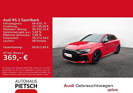 Audi RS3 Sportback quattro Sonos Pano. MMI+ 280km/h